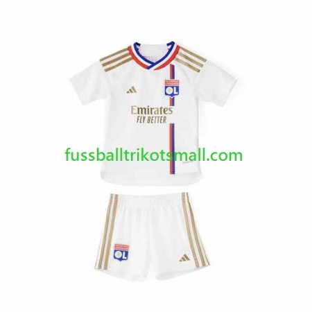 Fußballtrikots Olympique lyon Kinder 2023-2024 Kurzarm Heimtrikotsatz kaufen